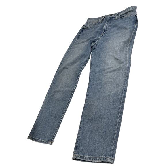 Something Navy Womens Mom Jeans Cotton High Rise Blue Med Wash Size 27 - Picture 3 of 15